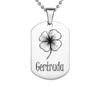 Přívěsek se jménem Gertruda