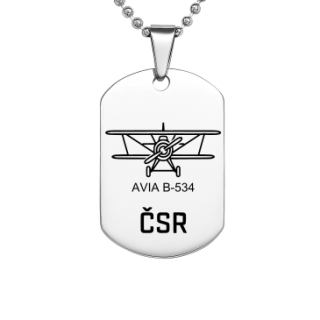 Avia B-534 ČSR přívěsek na krk